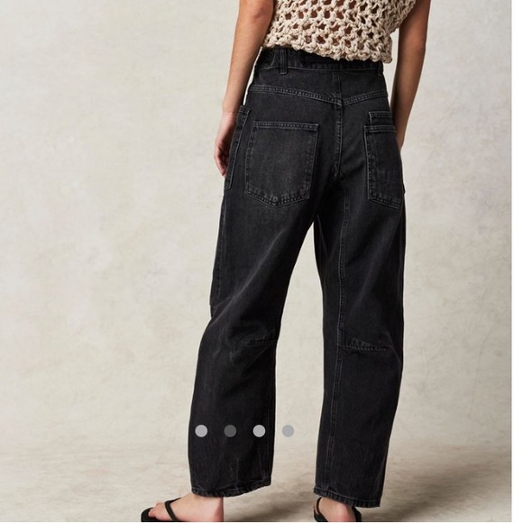 Free People We The Free Moxie Pull-On Barrel Jeans - Picture 2 of 11